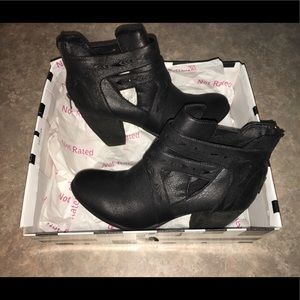 Size 10 Not Rated Black Booties!